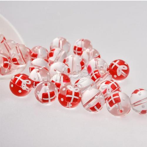 Lampwork Beads, Round, DIY & enamel 12mm [