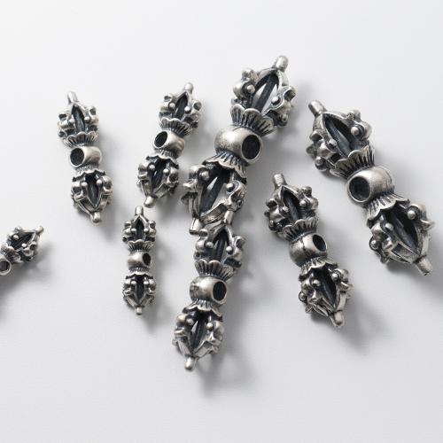 Sterling Silver Spacer Beads, 925 Sterling Silver, Antique finish, DIY original color 