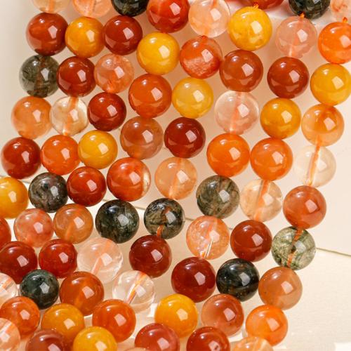 Mixed Gemstone Beads, Fukurokuju, Round, polished, DIY [