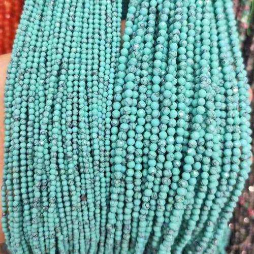 Natural Turquoise Beads, Round, polished, DIY blue 