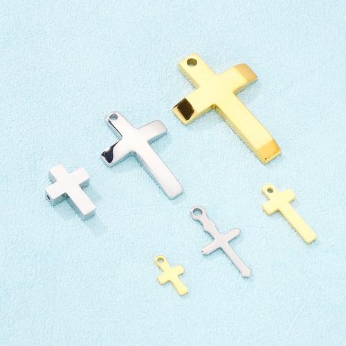 Stainless Steel Cross Pendants, 304 Stainless Steel, plated, DIY 