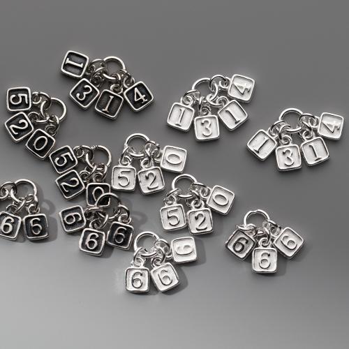 Sterling Silver Pendants, 925 Sterling Silver, Antique finish, DIY 5mm 