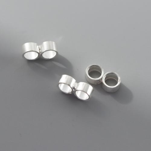 Sterling Silver Spacer Beads, 925 Sterling Silver, Antique finish, DIY, silver color 