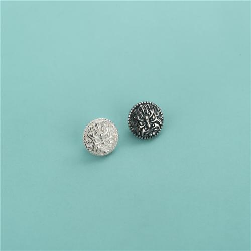 Fleurs de décoration de mode, Argent sterling 925, bouton Forme, DIY, plus de couleurs à choisir, 9.3mm Environ 3.3mm, Vendu par PC