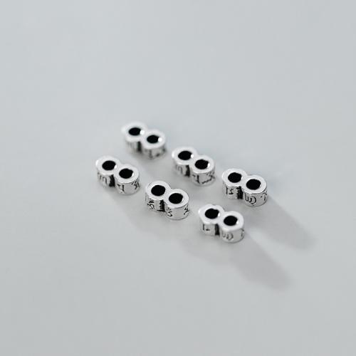 Sterling Silver Spacer Beads, 925 Sterling Silver, vintage & DIY Approx 2.2mm 