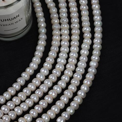 Keshi Cultured Freshwater Pearl Beads, DIY, white, Length about 8-9mm Approx 37 cm [