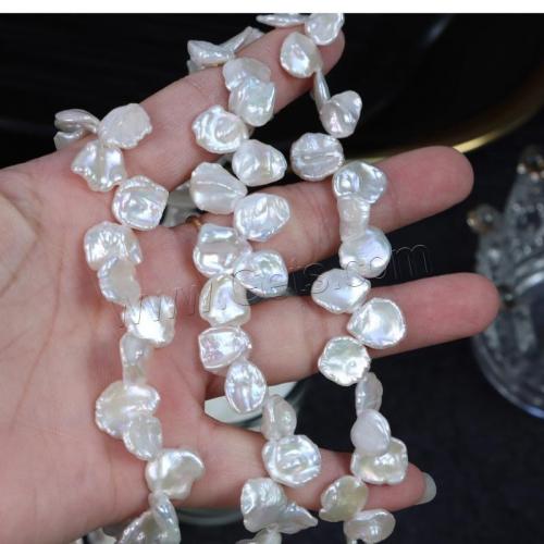 Baroque Cultured Freshwater Pearl Beads, petals, DIY, white, Length about 9-10mm Approx 0.7mm Approx 36 cm, Approx [