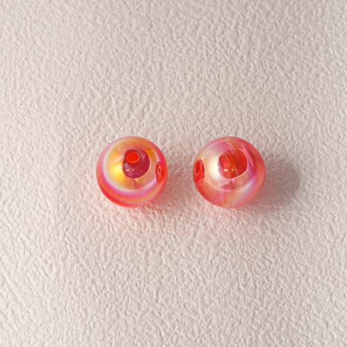 Perles en plastique ABS, Rond, Placage, DIY, plus de couleurs à choisir, 16mm, Environ Vendu par sac