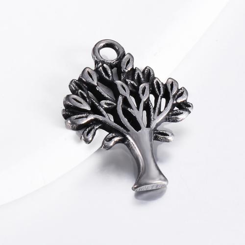 Stainless Steel Pendants, 304 Stainless Steel, Tree, plated, DIY [