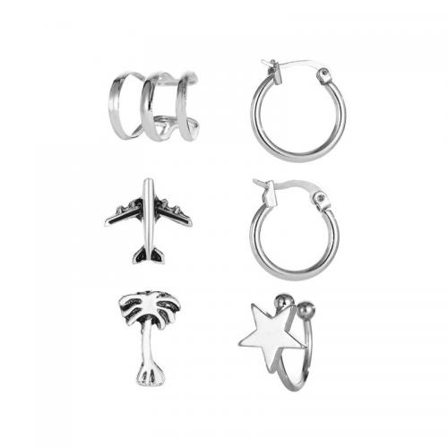 Zinc Alloy Drop Earring, 5 pieces & fashion jewelry & for woman, original color [