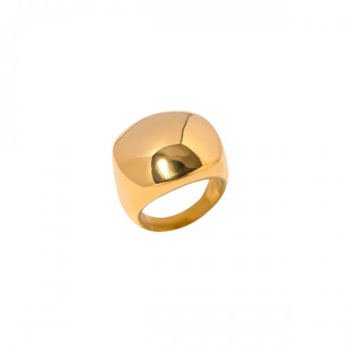 Edelstahl Fingerring, 304 Edelstahl, 18K vergoldet, Modeschmuck & verschiedene Größen vorhanden & für Frau, Inner Diameter:1.66cm,wide:2.05cm, verkauft von PC