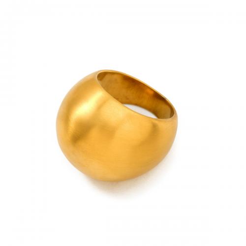 Edelstahl Fingerring, 304 Edelstahl, 18K vergoldet, Modeschmuck & verschiedene Größen vorhanden & für Frau, goldfarben, verkauft von PC