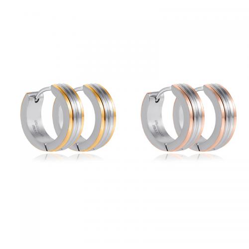 Stainless Steel Huggie Hoop Earring, 304 Stainless Steel, Vacuum Ion Plating, fashion jewelry & for woman 