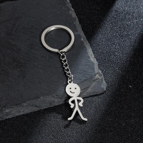 Stainless Steel Key Chain, 304 Stainless Steel original color 