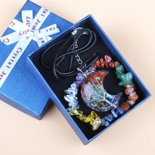 Jewelry Gift Sets, Gemstone, fashion jewelry, mixed colors 