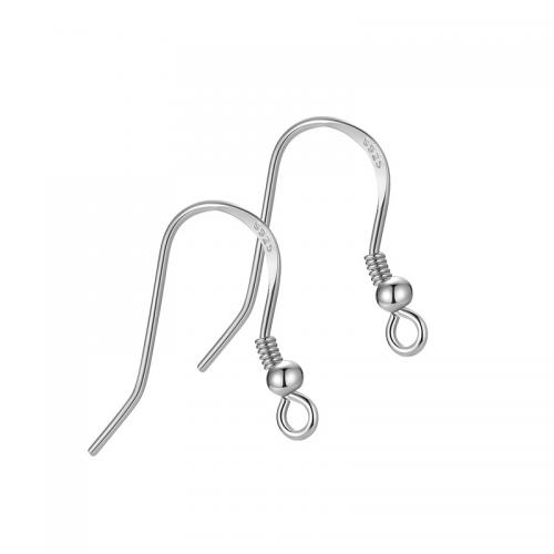 Sterling Silver Hook Earwire, 925 Sterling Silver, plated, DIY 