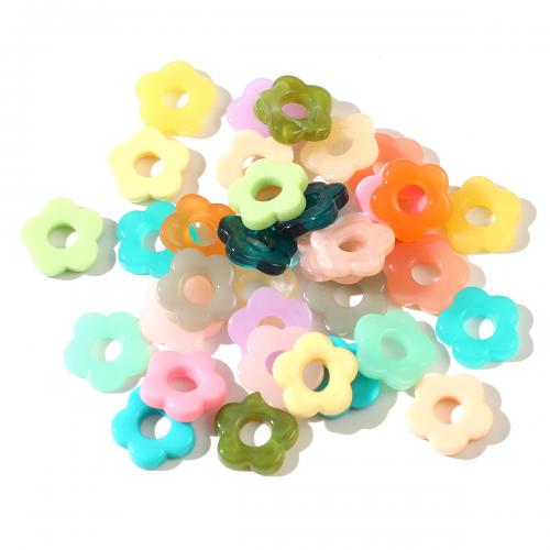 Kit para DIY Móvil , Acrílico, Flor, moldeo por inyección, Joyería & Bricolaje & hueco, más colores para la opción, 20x20mm, diámetro interior:aproximado 7mm, aproximado 100PCs/Bolsa, Vendido por Bolsa