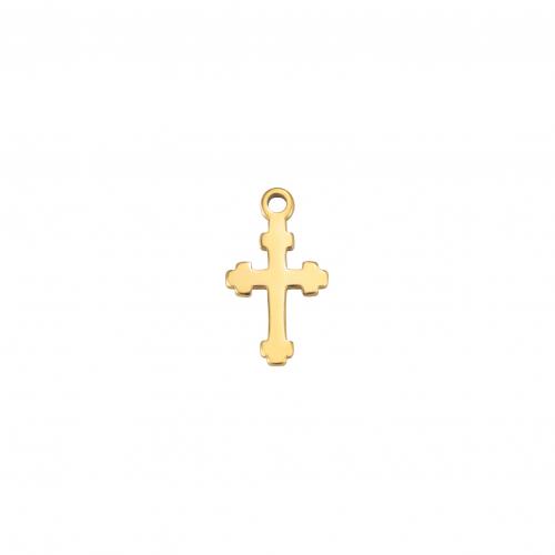 Stainless Steel Cross Pendants, 304 Stainless Steel, Vacuum Ion Plating, DIY 