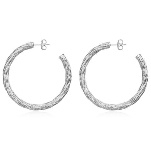 Boucles d'oreilles en acier titane, Rond, Placage, bijoux de mode & styles différents pour le choix & pour femme, plus de couleurs à choisir, Vendu par paire