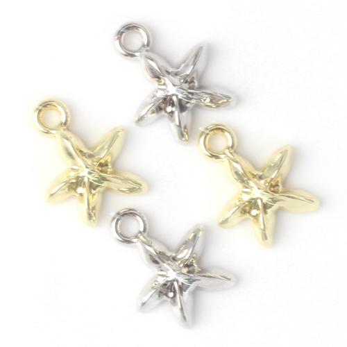 Zinc Alloy Star Pendant, plated, DIY [