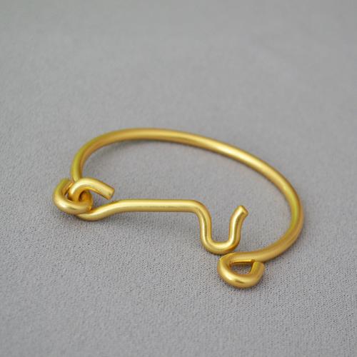 Brass Bangle, plated, fashion jewelry & for woman [