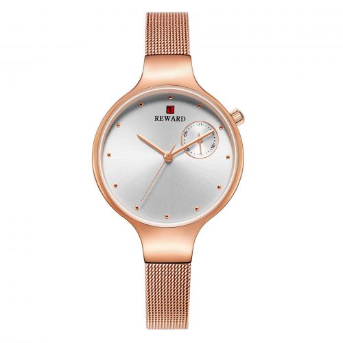 Women Wrist Watch, Glass, with 201 Stainless Steel, Japanese movement, Life water resistant & fashion jewelry & for woman Approx 21 cm 