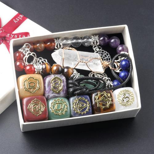 Jewelry Gift Sets, Gemstone, fashion jewelry, mixed colors 