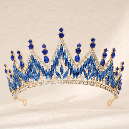 Bridal Tiaras, Zinc Alloy, plated, for woman & with rhinestone 