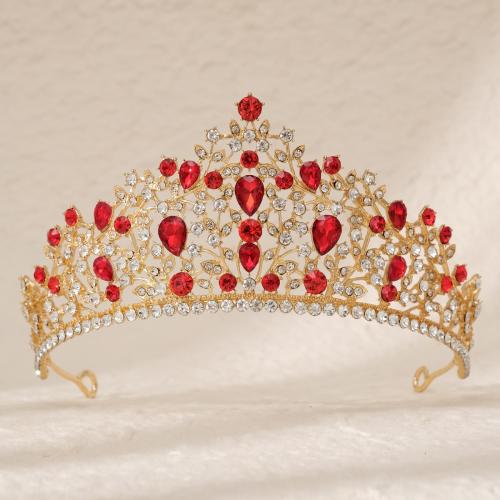 Bridal Tiaras, Zinc Alloy, plated, for woman & with rhinestone 