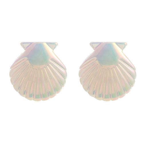 Resin Stud Earring, Shell, fashion jewelry & for woman [