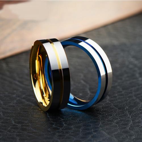 Edelstahl Fingerring, 304 Edelstahl, Modeschmuck & verschiedene Größen vorhanden & für den Menschen, keine, Width 8mm,Thickness 2mm, verkauft von PC