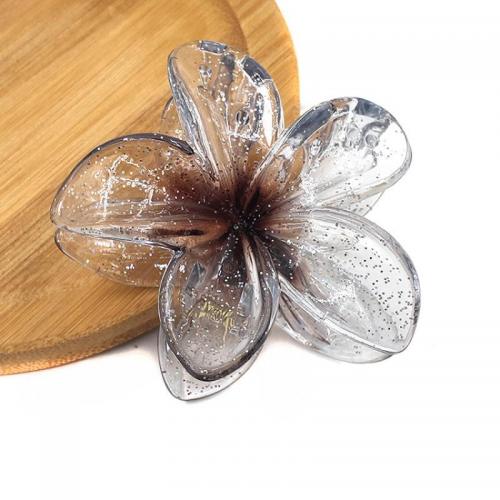 Hair Claw Clips, Plastic, Flower, for woman 80mm 