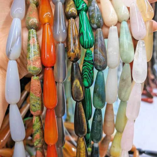 Single Gemstone Beads, Teardrop, DIY 