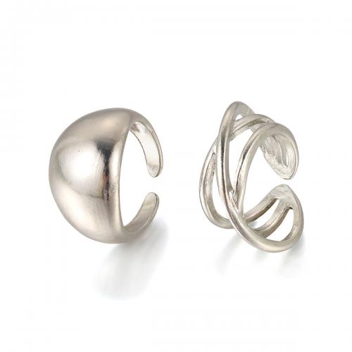 Zinc Alloy Ring Set, 2 pieces & fashion jewelry & for woman, original color [