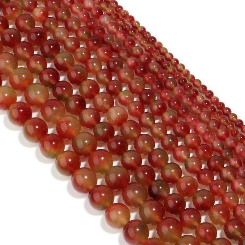 Perles de pierre gemme unique, calcédoine, Rond, poli, DIY & normes différentes pour le choix, quartz cerise Environ 38 cm, Vendu par brin