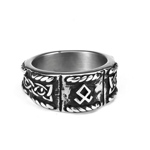 Acier titane bague, normes différentes pour le choix & pour homme & noircir, couleur originale Vendu par PC[