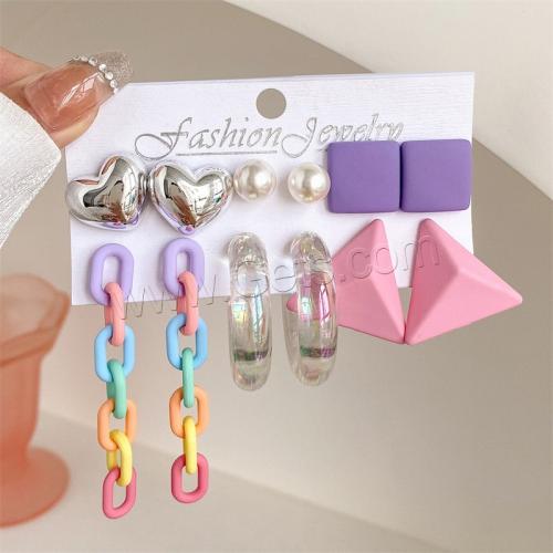 Acrylic Drop Earring, 5 pieces & fashion jewelry 