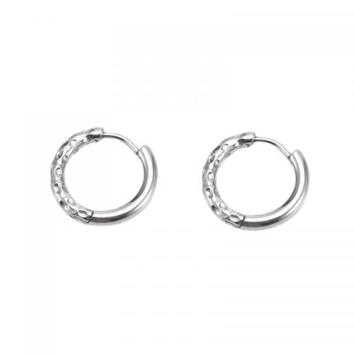 Stainless Steel Huggie Hoop Earring, 304 Stainless Steel, polished, DIY platinum color 