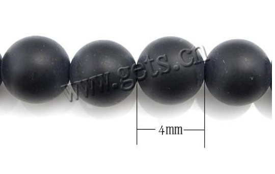 Abalorios de Ágata Negra, Esférico, natural, más tamaños para la opción & glaseado, Grado A, agujero:aproximado 0.8-1.5mm, longitud:aproximado 15 Inch, aproximado 62PCs/Sarta, Vendido por Sarta