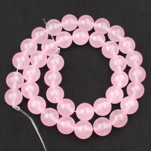 Single Gemstone Beads, Chalcedony, Round, DIY 