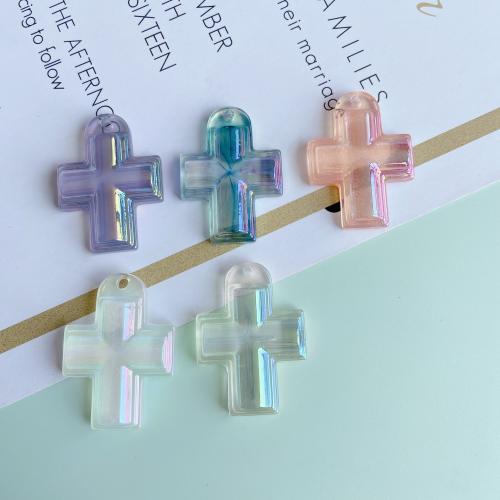 Resin Jewelry Pendant, Cross, DIY 