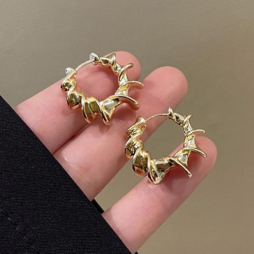 Zinc Alloy Huggie Hoop Earring, plated, fashion jewelry 