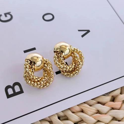 Zinc Alloy Stud Earring, plated, fashion jewelry 