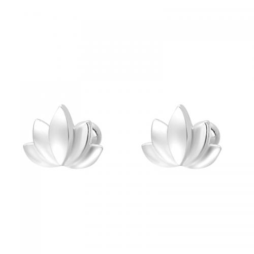 Sterling Silver Stud Earring, argent sterling 925, Placage, pour femme, argent, Vendu par paire