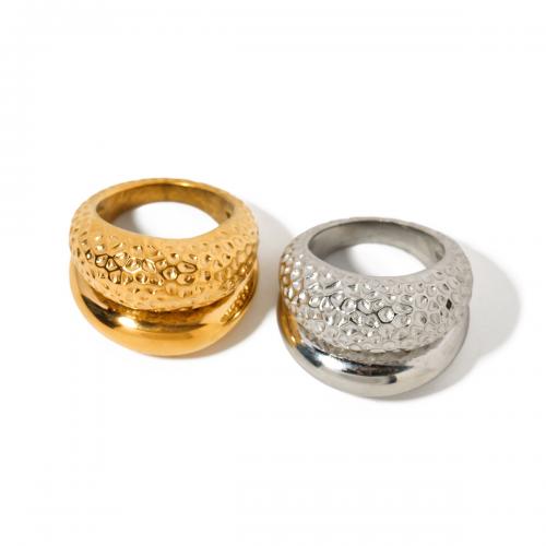 Edelstahl Fingerring, 304 Edelstahl, plattiert, Modeschmuck & für Frau, keine, Inner diameter:1.75cm, width:1.75cm., verkauft von PC