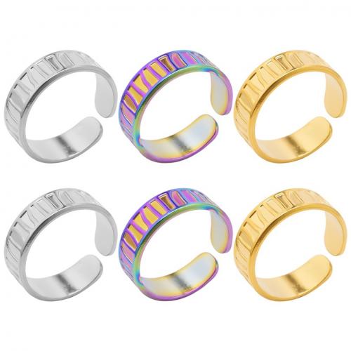 Edelstahl Fingerring, 304 Edelstahl, Vakuum-Ionen-Beschichtung, Modeschmuck & unisex, keine, 6mm, Größe:8, verkauft von PC