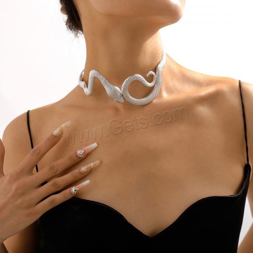 Ожерелье Мода Choker, цинковый сплав, Змея, Другое покрытие, ювелирные изделия моды & Женский, Много цветов для выбора, продается PC