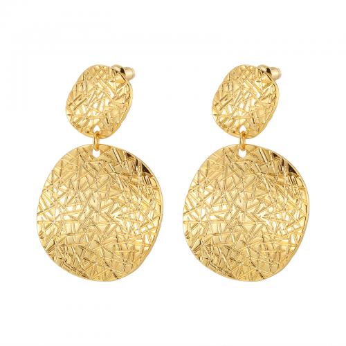 Brass Drop Earring, plated, fashion jewelry & for woman [