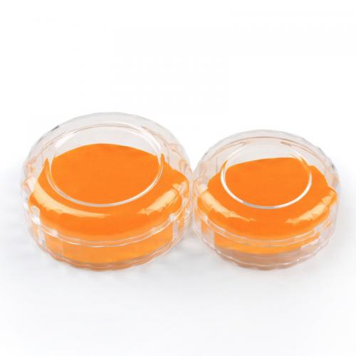 Acrylic Bracelet Box, Round, transparent [