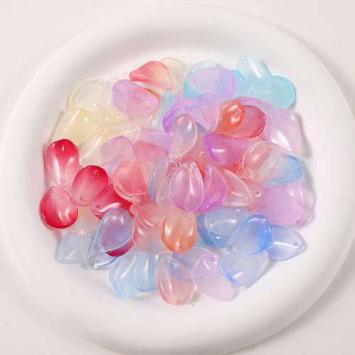 Plant Lampwork Beads, petals, DIY beads length 8-14mm 